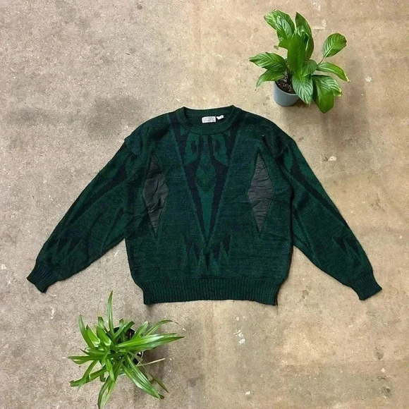 Vintage Luciano Divanni Abstract Sweater  Medium - Picture 1 of 4